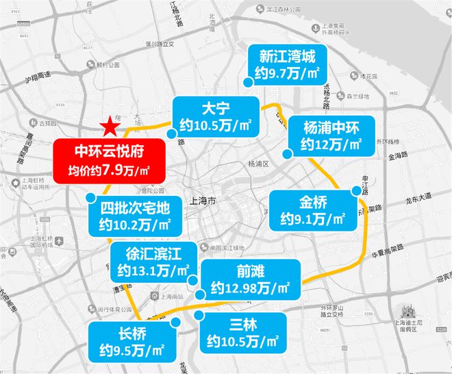 中环云悦府2024官方网站丨普陀中环云悦府售楼处最新详情！(图2)